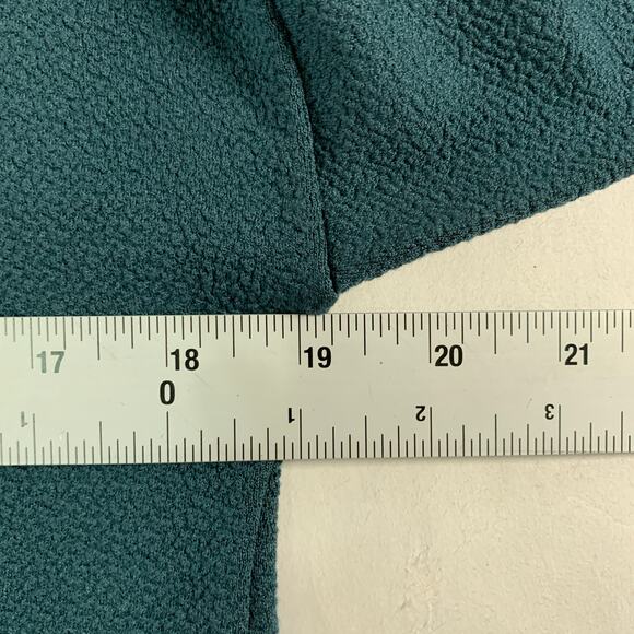 J Crew S NEW Double Knit Balloon Sleeve Top Textured Round Neck Green - Picture 6 of 9